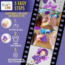 CRAFTILOO Fairy Elves Sewing Kit for Kids, Fun and Educational Fairytale Craft Set for Boys and Girls Age 7-12, Sew Your Own Felt Fairy Craft Kit for Beginners (Garden Rainbow Fairies Kit) by TinyTreasures Baby Boutique