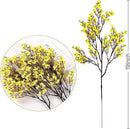 Sggvecsy 6 Pcs Babys Breath Artificial Flowers Gypsophila Bouquets Bulk Real Touch Fake Silk Flowers for Home Wedding DIY Floral Arrangement Kitchen Table Centerpiece Festival Decoration (Yellow) by CozyNest Decor