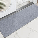 LUMI Ultra Thin Door Mat for Entryway,18"x59" Low Profile Non Slip Rubber Backing Indoor Doormat, Easy Clean Welcome Entrance Mat for Inside House, Patio,Light Grey by CozyNest Decor