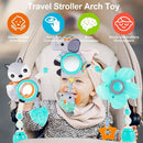 Adjustable Arch Bassinet Toys for Infant & Toddlers, Stroller Arch, Baby Crib Toys with Fascinating Hanging for Stimulating Baby’s Senses and Developing Motor Skills by TinyTreasures Baby Boutique