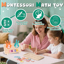 Hirger Preschool Learning Toys for Toddlers 2-4, Educational Math Manipulatives Number Counting Blocks for Kids, Montessori Toy for Boys Girls Age 2+ Birthday Gifts by TinyTreasures Baby Boutique