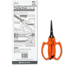 Saboten Japan 6.3" Automatic Japanese Harvesting Shears - Fine-Tipped Angled Blade, Magnetic Springless Action, Stainless Steel with Fluorine Coating, Ergonomic Grip - forest Originals, Made in Japan by GreenHaven Gardens