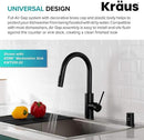 KRAUS Dishwasher Air Gap in Matte Black, KAG-1MB by CozyNest Decor