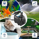 400GPH Submersible Water Pump, 25W Adjustable Ultra Quiet Fountain Pump with 4 Nozzles 6.8ft High Lift for Aquarium, Fish Tank, Pond, Waterfall, Outdoor, Hydroponics by GreenHaven Gardens