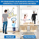 H-Qprobd 6'x4' Large Magnetic White Board Dry Erase Whiteboard with Aluminum Frame, 72"X48" Hanging White Boards for Wall with Long Pen Tray, Presentation Board for Office Classroom Home by TinyTreasures Baby Boutique