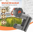 Upgraded Retractable Garden Hose Reel 1/2" x 155 ft Pro 180° Swivel Metal Bracket Automatic Retract Heavy Duty Hose Reels Wall Mount Any Length Lock 9 Pattern Nozzle Garden Watering by GreenHaven Gardens