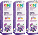 RADIUS Kids Super Duper Immunity Power Toothpaste 2.5 Oz - Super Duper Bubble Berry Mint - Pack of 3 by CozyNest Decor