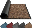 Mibao Front Door Mat, Dirt Trapper Welcome Mat for Outdoor Indoor, Non-Slip Waterproof Doormat, Durable Machine Washable Low Profile Entry Rug for Back Door Outside Patio Porch, 60" x 36", Brown by CozyNest Decor