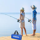 ODDSPRO Kids Fishing Pole Pink, Portable Telescopic Fishing Rod and Reel Combo Kit - with Spincast Fishing Reel Tackle Box for Girls, Youth by TinyTreasures Baby Boutique