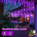 JMEXSUSS Purple Christmas Icicle Lights, 38.8 FT 400 LED Purple Icicle Lights Outdoor Waterproof, 8 Modes Purple Christmas Lights with 80 Drops Plug in for House Christmas Party Decorations by GreenHaven Gardens