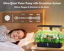 Hydroponics Growing System Kit 12 Pods Indoor Garden, Hydroponic Herb Garden Kit Indoor with LED Grow Light, Smart Indoor Garden, Adjustable Height, Auto Timer, Quiet Pump, Gift for Mom Women, Black by GreenHaven Gardens