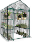 Home-Complete 514537FXW Walk-in Greenhouse-Indoor Outdoor with 8 Sturdy Shelves-Grow Plants, Seedlings, Herbs, or Flowers in Any Season-Gardening Rack, Green by GreenHaven Gardens