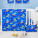 Cloele Dinosaur Crib Bedding Sets for Boys - 3 Piece Standard Size Baby Bedding Set Includes Crib Comforter Fitted Sheet Crib Skirt - Nursery Bedding Set for Boys and Girls by TinyTreasures Baby Boutique
