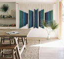 IOWER Macrame Wall Hanging Dip-Dyed 59" Wx37 L Craftsmanship Fiber Yarn Wall Art Boho Macrame Wall Decor by CozyNest Decor