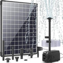 POPOSOAP 25W Solar Water Fountain Pump, Solar Water Pump with Flow Adjustable, Solar Pond Pump Pump with Dry-Run Protection & Diverter Valve for Ponds, Garden, Fish Tank, Waterfall, Hydroponics by GreenHaven Gardens