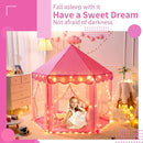 Sumbababy Princess Castle Tent for Girls Fairy Play Tents for Kids Hexagon Playhouse with Fairy Star Lights Toys for Children or Toddlers Indoor or Outdoor Games (Pink) by TinyTreasures Baby Boutique