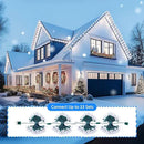 C9 Christmas String Lights White, 66ft 100 LED Faceted Christmas Lights on Green Wire, Large Bulb Strawberry String Lights for House Roof Roofline Christmas Tree Party Outdoor by GreenHaven Gardens