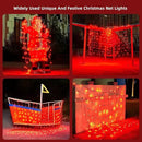 Led Net Lights Christmas Lights Outdoor Red Christmas Net Lighting with 121Led Mini Globe Lights 5ftx5ft, Outdoor Indoor Fairy Mesh Net Lights for Christmas Trees, Bushes, Shrubs Decorations by GreenHaven Gardens
