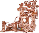 Wood Trick Wooden Marble Run Spiral Electric Motorized - Wooden 3D Puzzles for Adults and Kids to Build - 13x13 - Roller Coaster Mechanical Wooden Model Kits for Adults and Teens to Build by TinyTreasures Baby Boutique