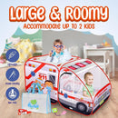Ambulance Pop-up Play Tent for Kids with Sounds, Doctor Kit & Ball Pit for Toddlers & Up - Easy Setup Pop up Toy for Indoor & Outdoor, Emergency Vehicle Playset, Pretend Play, Great Gift by TinyTreasures Baby Boutique
