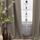 Back Tab Blackout Long Curtains for Living Room Darkening Light Blocking Brown Linen Drape 108 Inch Length 2 Panels Earth Tone Thermal Insulated Noise Reducing Heat Large Window Curtain 9ft Extra Long by CozyNest Decor