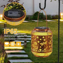 2 Pack Solar Lanterns Outdoor Waterproof Dragonfly Garden Decor Birthday Gifts for Women Mom Grandma Hanging Solar Lights Metal Decoration Outside for Yard, Patio, Backyard, Porch,Pathway by GreenHaven Gardens