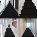 Rubber Door Mat About W3' ×L10' Heavy Duty Large Outdoor Indoor Mat Durable Entrance Doormat Waterproof Rubber Back Rugs for Home Entryway Patio Porch Office Business Areas (Jet Black) by GreenHaven Gardens