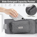 Baby Hip Carrier, Baby Carrier with Adjustable Waistband & Breathable Mesh, Ergonomic Carrier with Non-Slip Hip Seat Surface for Newborns & Toddlers, Grey by TinyTreasures Baby Boutique