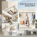 Wall Mounted Clothes Hanger Rack, Clothes Drying Rack,Laundry Drying Rack,Collapsible Clothes Rack Wall Mount, Retractable Drying Rack Clothing,can Fold Upward & Left & Right,White Color by CozyNest Decor