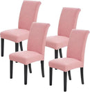 Joccun Chair Covers for Dining Room Set of 4, Dining Chair Slipcovers Stretch Dining Room Chair Covers Seat Protector,Washable Parsons Chair Cover for Home,Banquet(Dusty Pink,4 Pack) by CozyNest Decor