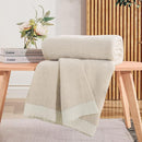 NNEXHOME PRO Soft Blanket for Women, Cozy Blanket Warm Reversible Knit Lightweight Throws for Sofa Bed, Picnic, Heather Ivory, Twin Size 60 x 80 inches by TinyTreasures Baby Boutique