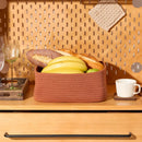 Small Storage Baskets for Organizing | Closet Organizer Bins | Shelf Toy Basket | Woven Rope Baskets | Cube Decorative Box | Shallow Basket | 11.5x7.5x4.7” | 3 Packs Oxide Red by GreenHaven Gardens