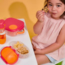 b.box Snack Box (2-pack) Reusable Snack Containers with Lids – Bento Box for Kids & Toddlers, Leakproof Lunch Box, BPA-Free and Dishwasher Safe Snack Container (S'shake + Lilac Pop, 1 3/4 Cup) by TinyTreasures Baby Boutique