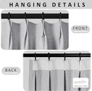 Macochico 100”Wx102”L 100% Blackout Pinch Pleated Linen Curtains for Sliding Door Bedroom Living Room Farmhouse Thermal Insulated Silver Grey Burlap Drapes with Tieback 1 Panel Shabby Chic Style by CozyNest Decor