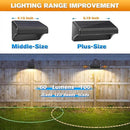 Aulanto Solar Fence Lights 8 Pack-Plus,100 Lumen Big Outdoor Solar Light IP65 Waterproof, Warm White and 10 RGB Modes,Fence Lights Otdoor Solar Lighting for Backyard,Garden,Fence,Wall,Deck,Stairs. by GreenHaven Gardens
