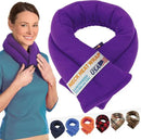 SunnyBay Microwave Heating Pad for Neck and Shoulders, Versatile Bean Bag Moist Heating Pad, Microwavable Neck Wrap, Weighted Hot or Cold Therapy, Made in USA (Purple) by CozyNest Decor