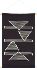 Mark&Day Wall Art, Hohenzell Modern Farmhouse Black Macrame Tapestry Wall Hanging for Living Room, Bedroom, Office or Kitchen (36"H x 24"W) by CozyNest Decor