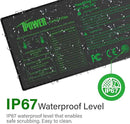 iPower 10" x 20.75" Seeding Heat Mat Upgraded Carbon Film Indoor Warm Hydroponic Plant Germination Starting Pad Durable Waterproof, Black by GreenHaven Gardens