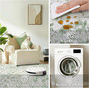 Green Small Area Rug 2x3 Throw Rug for Entryway Bathroom Kitchen, Non-Slip Low-Pile Washable Distressed Modern Boho Floor Carpet for Laundry Room, Indoor Washstand Vanity Front Mat 24x36 Inch by TinyTreasures Baby Boutique