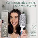 Medium Round Brushing Brush - Ceramic Hair Brush for a Smooth Salon Style Look - Professional Brushing Brush Ideal for All Hair Types - 43 mm by TinyTreasures Baby Boutique