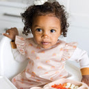 Tiny Twinkle Mess Proof Baby Bib - Waterproof & Lightweight Baby-Led Weaning Apron | 100% Recycled Polyester, Easy Clean & Machine Washable (Boho Rainbow, Small 6-24 Months) by TinyTreasures Baby Boutique