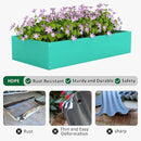 HDPE Raised Garden Bed 47.24 * 24.4 * 9.65 in,Vegetable Planter Bed Outdoor,Elevated Horticulture Planter Bed,Waterproof,Rot-Resistant and Non-Cracking Above Ground Garden Bed(Aruba Blue) by GreenHaven Gardens