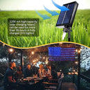 MUYUN American Flag Lights Solar Powered&Plug-in, 420LED Flag Net Light with Remote, 8 Modes Fairy String Light for Christmas Decorations Party Home Decor July 4th Independence Day by GreenHaven Gardens