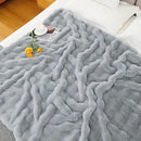 UKELER Plush Furry Throw Blanket Large Super Soft Fluffy Blankets Throws for Bed, Couch, Sofa, Office, Camping Plush Shaggy Faux Fur Blanket 60''x80'' Grey by CozyNest Decor
