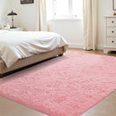 4x6 Area Rug for Living Room: Fluffy Shag Soft Washable Rugs Fuzzy Plush Indoor Carpet for Bedroom Nursery Playroom Dorm Kids Girls Boys Room (Pink, 4'x6') by TinyTreasures Baby Boutique