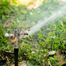 Impact Sprinkler Head Brass Pulsating Sprinkler Lawns Garden Adjustable 360 Degrees Watering Heavy Duty Sprinkler Head with Nozzles for Yard and Grass Irrigation (5 Pieces) by GreenHaven Gardens