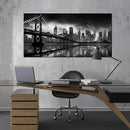 Brooklyn Bridge Wall Art Large City Wall Decor for Living Room Office Wall Decor 29 x 59 Inch by CozyNest Decor