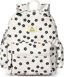 STEAMEDBUN Corduroy Kids Backpack for Girls and Boys 5-8: Girls Backpack for Elementary Kindergarten - 15 inch Cute Backpacks for Kids - Flower by TinyTreasures Baby Boutique