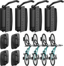 Bike Rack Garage, Bike Wall Mount Heavy Duty, Holds 77 Lbs, Swivel Bike Hangers for Garage, Adjustable Indoor Bike Storage for Bedroom Home Office, 4 Pack by GreenHaven Gardens