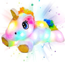Cuteoy Light-up Plush White Unicorn LED Stuffed Animal Birthday Christmas Plushies Toy Gifts for Kids Toddler Girls, 15" by TinyTreasures Baby Boutique